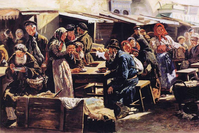 Vladimir Makovsky Dinner china oil painting image